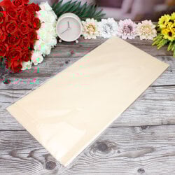 Çiçek Buket Ambalaj Kağıdı Krem Çizgili Desen 20'li Paket - 3