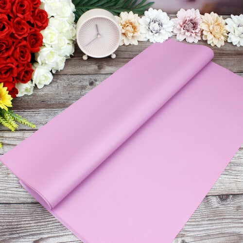 Çiçek Buket Ambalaj Kağıdı Mor 20'li Paket - Kare Dekor