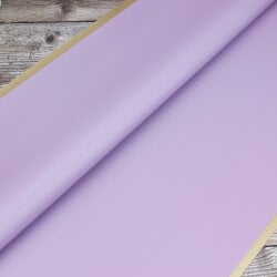 Çiçek Buket Ambalaj Kağıdı Mor Gold Border 20'li Paket - 2