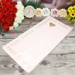 Çiçek Buket Ambalaj Kağıdı Pembe Kalp Desen 20'li Paket - 3