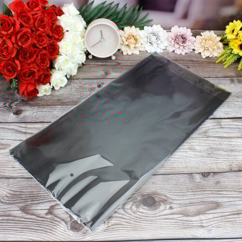 Çiçek Buket Ambalaj Kağıdı Siyah 20'li Paket - 3