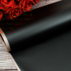 Çiçek Buket Ambalaj Kağıdı Siyah Rose Border 20'li Paket - 2