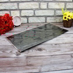 Çiçek Buket Ambalaj Kağıdı Siyah Rose Border 20'li Paket - 3