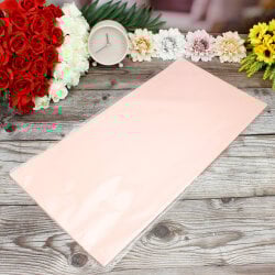 Çiçek Buket Ambalaj Kağıdı Somon Çizgili Desen 20'li Paket - 3