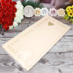 Çiçek Buket Ambalaj Kağıdı Somon Kalp Desen 20'li Paket - 3