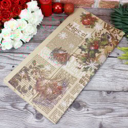 Çiçek Buket Ambalaj Kağıdı Yılbaşı Model 20'li Paket - 3