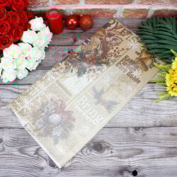 Çiçek Buket Ambalaj Kağıdı Yılbaşı Model 20'li Paket - 5