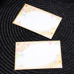 Çiçek Desen Hediye Kartı 100'lü Paket - 2