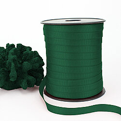 Çift Taraflı 1 cm Grogren Kurdele 250 Metre Makara Çam Yeşili - 1