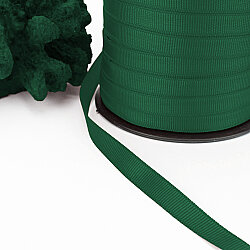 Çift Taraflı 1 cm Grogren Kurdele 250 Metre Makara Çam Yeşili - 2