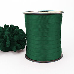 Çift Taraflı 1 cm Grogren Kurdele 250 Metre Makara Çam Yeşili - 3