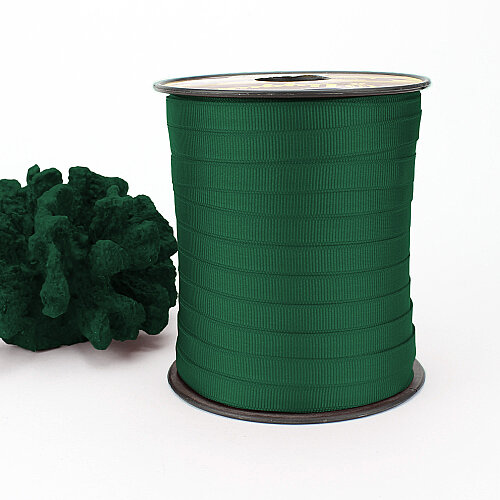 Çift Taraflı 1 cm Grogren Kurdele 250 Metre Makara Çam Yeşili - 3