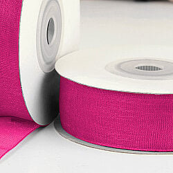 Çift Taraflı 2 cm 25 Metre Organze Kurdele Fuşya - 2