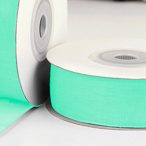 Çift Taraflı 2 cm 25 Metre Organze Kurdele Mint Yeşili - Toptanalim (1)