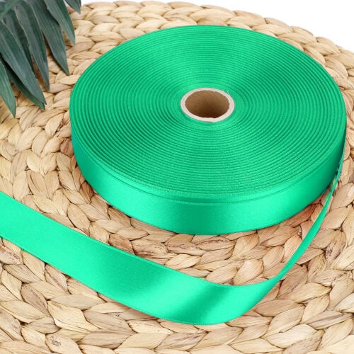 Çift Taraflı 3CM Saten Kurdele Mint Yeşili 100 Metre Bobin - 1