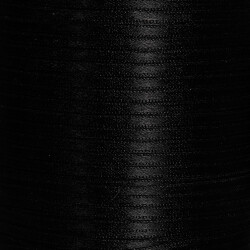 Çift Taraflı 3mm Saten Kurdele Siyah 750 Metre Makara - 2