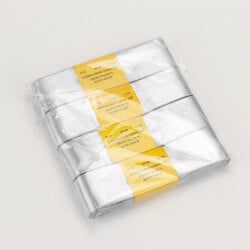Çift Taraflı 4CM Saten Kurdele Beyaz 10 Metre - 2
