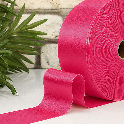 Çift Taraflı 66 mm Saten Kurdele 100 Metre Bobin Fuşya - Toptanalim (1)