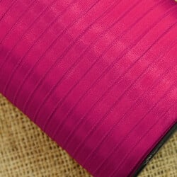 Çift Taraflı 6mm Saten Kurdele Koyu Pembe 500 Metre Makara - 2