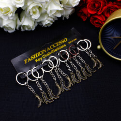 Çizme Figürlü Metal Anahtarlık 12’li Paket - 3