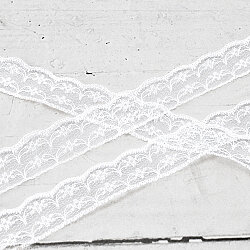 Dantel Şerit Kurdele 2 cm 25 Metre Beyaz - 3