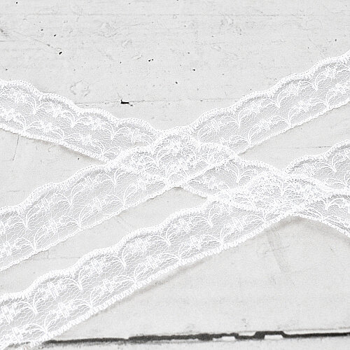 Dantel Şerit Kurdele 2 cm 25 Metre Beyaz - 3