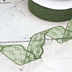 Dantel Şerit Kurdele 2 cm 25 Metre Haki - 2
