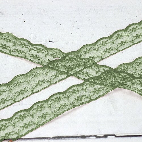 Dantel Şerit Kurdele 2 cm 25 Metre Haki - 3