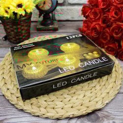 Dekoratif LED Mum 12'li Paket - 4