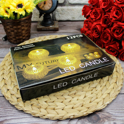 Dekoratif LED Mum 12'li Paket - 4