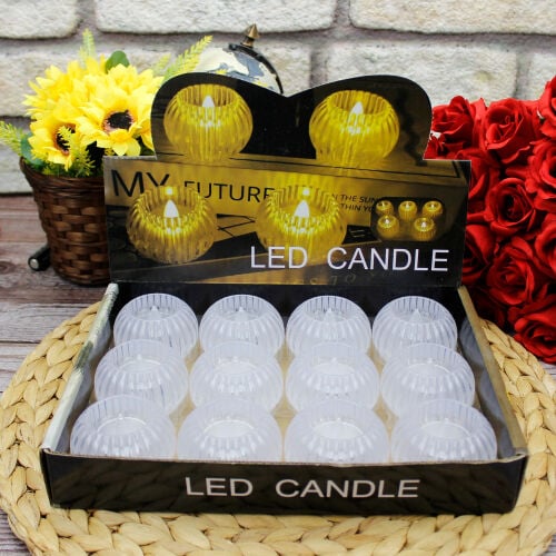 Dekoratif LED Mum 12'li Paket - 3