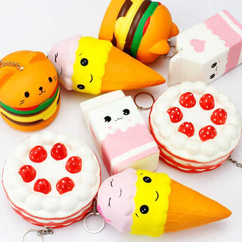 Dev Fast Food Squishy Anahtarlık 12'Li Paket - 2