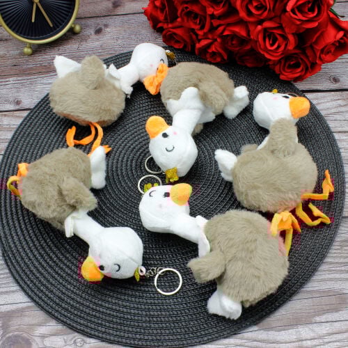 Deve Kuşu Peluş Anahtarlık 12'Li Paket - 2