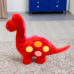 Dinozor Peluş 45CM Kırmızı - 2