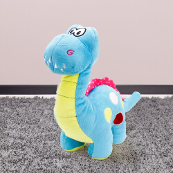 Dinozor Peluş 45CM Mavi - 3