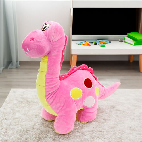 Dinozor Peluş 45CM Pembe - 1