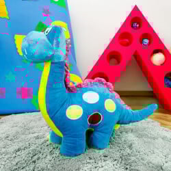 Dinozor Peluş 60CM Mavi - 3