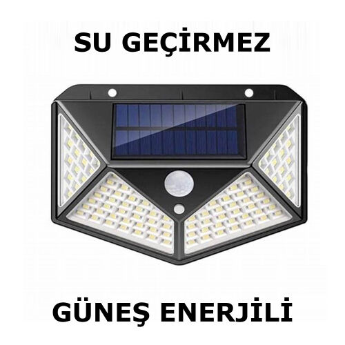 Dış Mekan Güneş Enerjili Işıklar,Su Geçirmez Yüksek Parlaklıklı Solar Led Hareket Sensörlü Duvar Lambası - 1