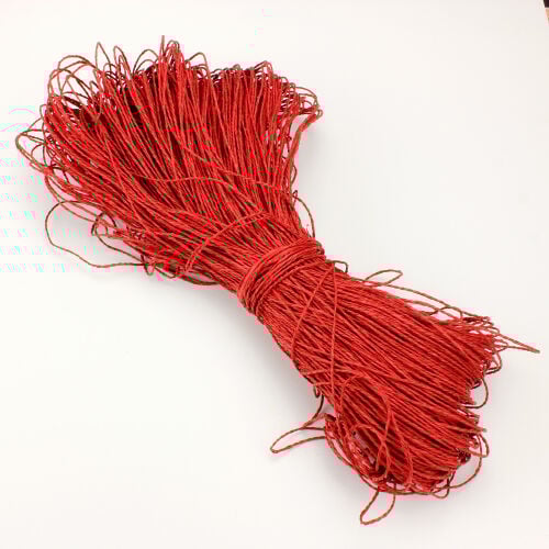 El işi Kağıt ip Sarılmış Örülmeye Hazır 350Gr(+-50gr) Kırmızı G-13 - 2