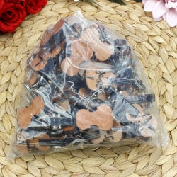 El Yapımı Ahşap Keman Anahtarlık 12'Li Paket - 3