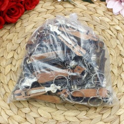 El Yapımı Ahşap Kemençe Anahtarlık 12'Li Paket - 3
