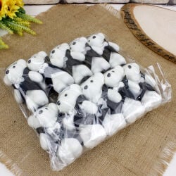 Elbiseli Damat Strafor Ayıcık 12CM 10'lu paket - 2