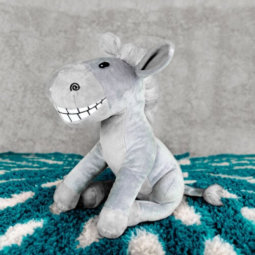 Eşek Peluş 30CM Gri - Platin Gift