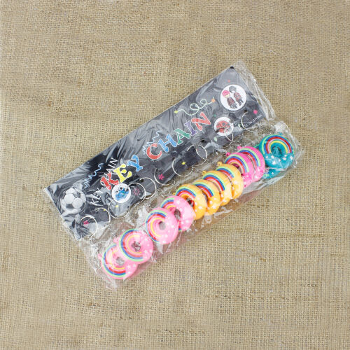 Gökkuşağı Silikon Anahtarlık 12'Li Paket - 4