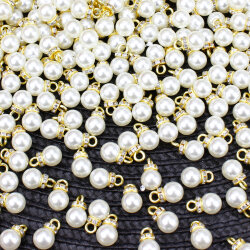 Gold Kulplu İnci 8 mm (500’lü Paket) - 2