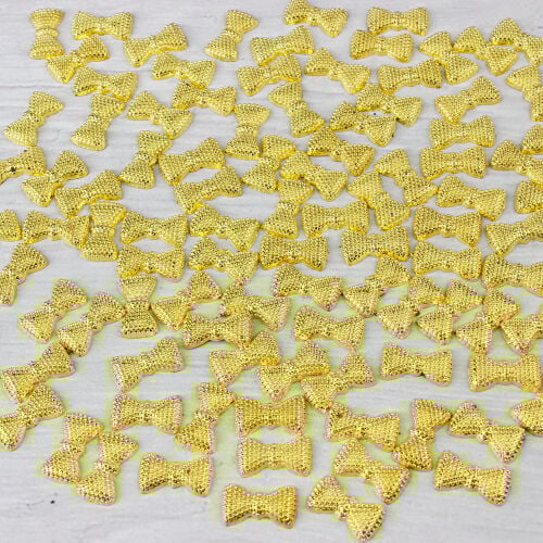 Gold Plastik Fiyonk 2CM 100'Lü Paket - 2