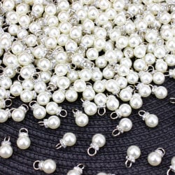 Gümüş Kulplu İnci 10 mm (500’lü Paket) - 1
