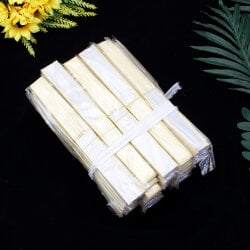 Hediyelik Beyaz Bambu Şık Yelpaze 12'li Paket - 3