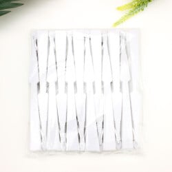 Hediyelik Beyaz Renk Şık Yelpaze 12'li Paket - 2