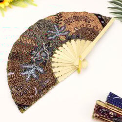 Hediyelik Desenli Bambu Şık Yelpaze 10'lu Paket - 3